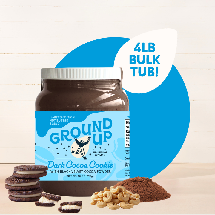 Bulk Tub: Dark Cocoa Cookie Cashew Butter (4 lbs.)